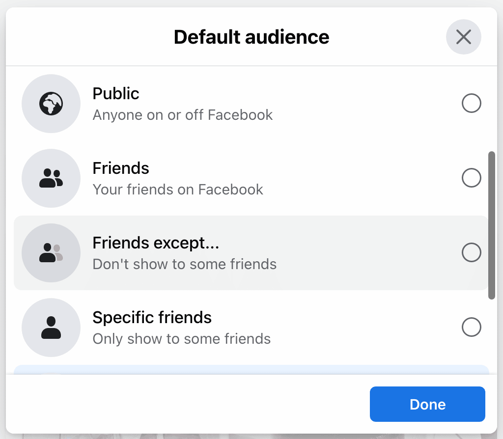 FB post privacy